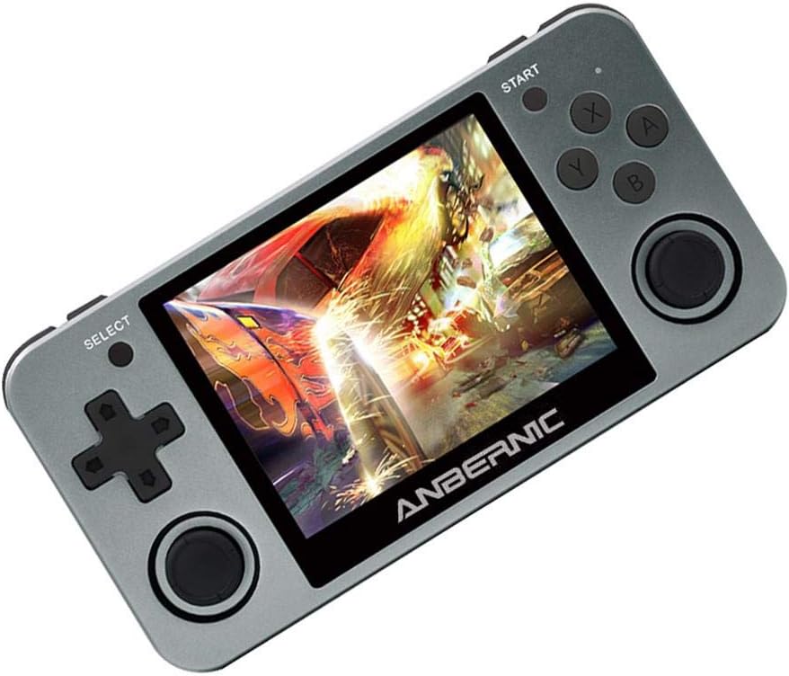 Futureshine Game Console,RG350m Handheld Game Console,Open Source Handheld Gaming Device with 3.5 inch IPS Screen and Preload 10000 Games