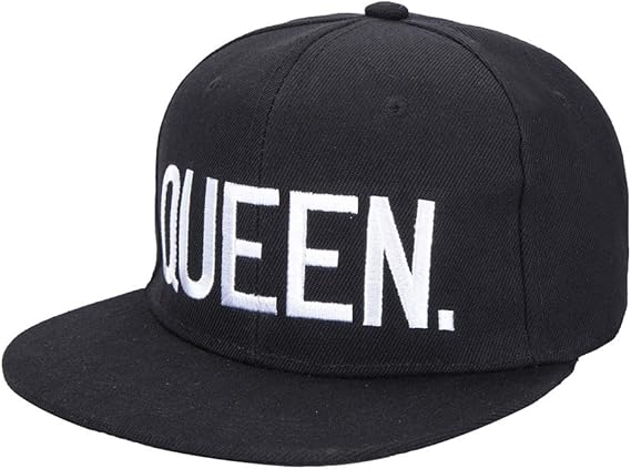 Amazon King And Queen Loversカップルスナップバックキャップ調節可能なヒップホップハットファッションペア帽子 カラー ブラック キャップ 通販