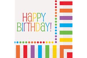 Rainbow Party Napkins, 16ct