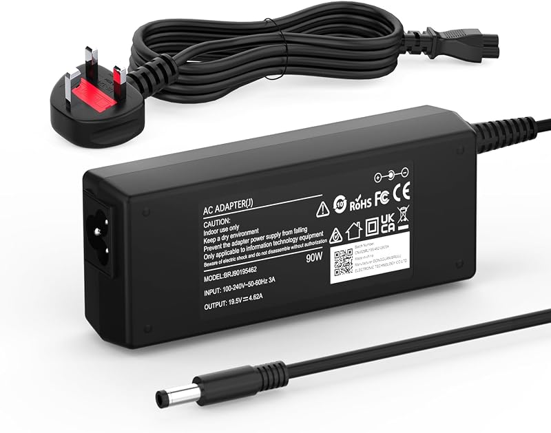 VUOHOEG 90W Dell OptiPlex Charger 19.5V 4.62A 4.5x3.0mm MFF Desktop AC Adapter