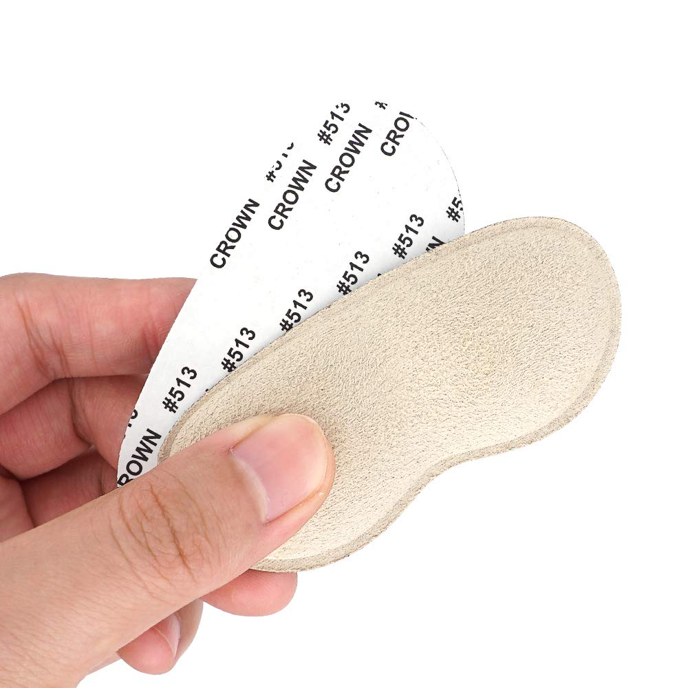 Dr. Foot\'s Heel Grips for Ladies Shoes, Shoes Too Big, Back Inserts Protect from rubbing and Slipping for Men and Women (Beige)
