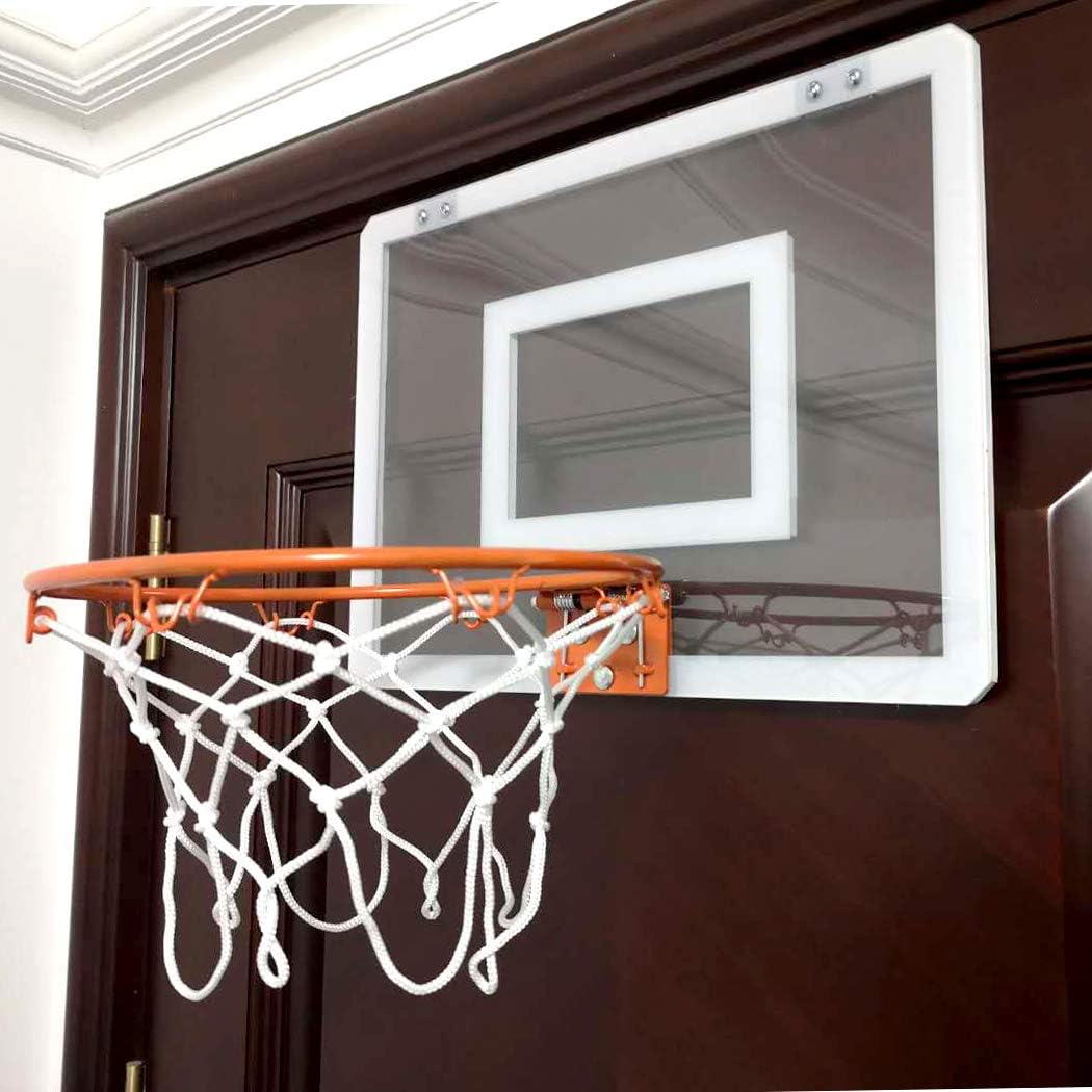 PikDos Indoor Mini Basketball Hoop for Kids and Adult 16 X 12 Inch Board Family Games for Home and Office Door Wall Mount Includes 3 Basketballs and Hand Pump with 1 Inflation Needle: Sports & Outdoors