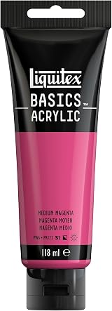 Liquitex Basics Acrylic Paint Medium Magenta 118 ml Tube