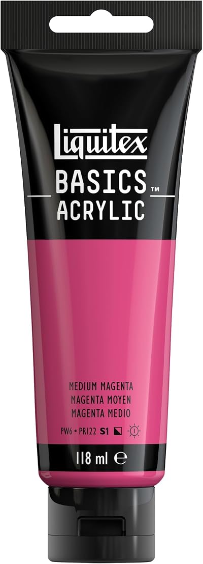Liquitex Basics Acrylic Paint Medium Magenta 118 ml Tube