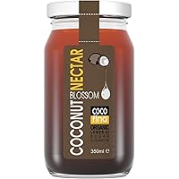 Cocofina Organic Low Glycemic Unrefined Coconut Sugar Nectar in Glass Jar 350 ml