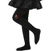 SUREPOCH Girls Fleece Lined Tights Thermal Warm Tights Footed for Winter Toddler Fleece Stockings for Kids 2t 4-6 7-8 10-12