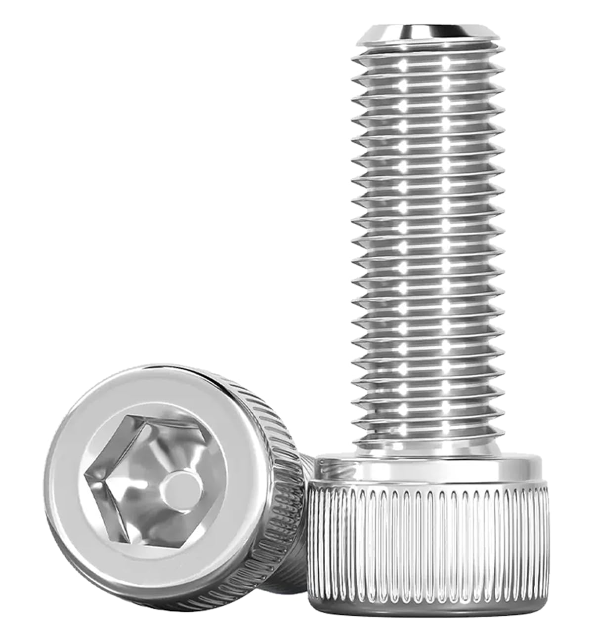 Drenky M8 Cylinder Screws with Hexagon Socket M8 X 25mm Socket Head Cap Screws Bolts DIN 912 (ISO 4762) 304 Stainless Steel Socket Screws Fully Threaded Allen Socket Cap Screws, Pack of 10 — image 1