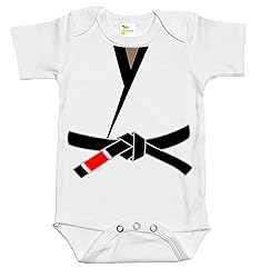 Rapunzie Black Belt Karategi Baby Bodysuit Cute