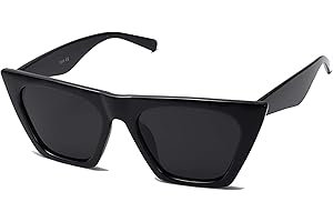 SOJOS Trendy Oversized Square Cateye Polarized Sunglasses Womens Big Frame Shades SJ2115