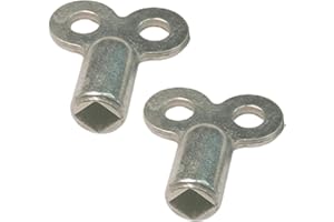 Radiator Bleed Key with 5mm Square Socket, Zinc Alloy Air Vent Key for Heating Systems and Heaters, Compact Tool for Bleeding