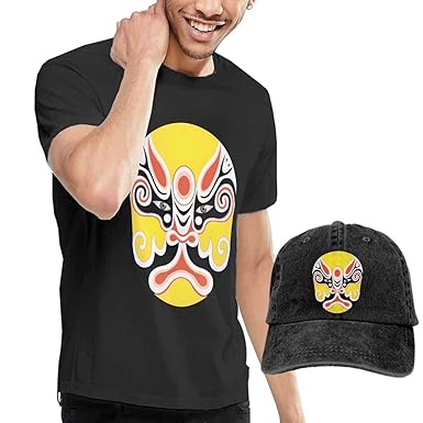 Amazon Com Men S Short Sleeves Opera Face T Shirt Cowboy Hats