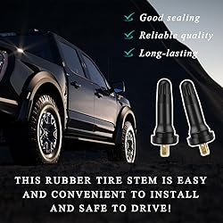 Gasedin 12 PCS TPMS 20008 Tire Valve Stem, Rubber