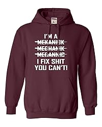 Go All Out 3X-Large Maroon Mens I'm A Mechanic But