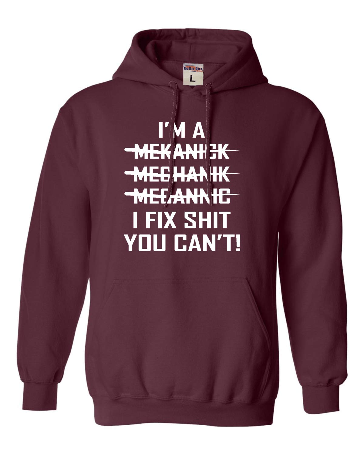Go All Out 3X-Large Maroon Mens I'm A Mechanic But