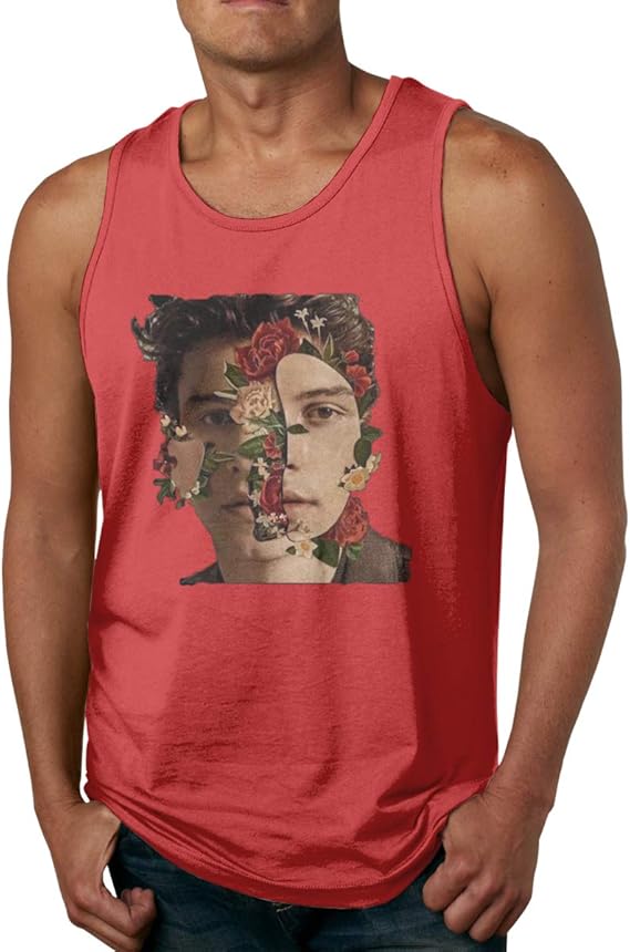 Newsmarter Men S Tank Tops Shawn Mendes Lovely Underwaist Funny Jersey Casual Sleeveless Vest T Shirt Red Xxl Amazon Ca Clothing Accessories