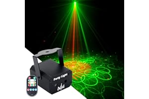 KOOT Disco Lights, Party Decorations Lights, USB Mini Sound Activated DJ Lights with Remote Control, Projector Strobe Lamp Stage Light for Home Dance Karaoke Christmas Halloween Birthday Wedding Club Show