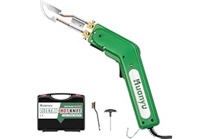 Huanyu Hot Knife Fabric Cutter Arc Knife 100W up to 1112℉, Hot Knife Rope/Foam Cutter 110V, Hot Cutter Knife for Cloth/Braided Belt/Braidednet/Rope Belt, etc.