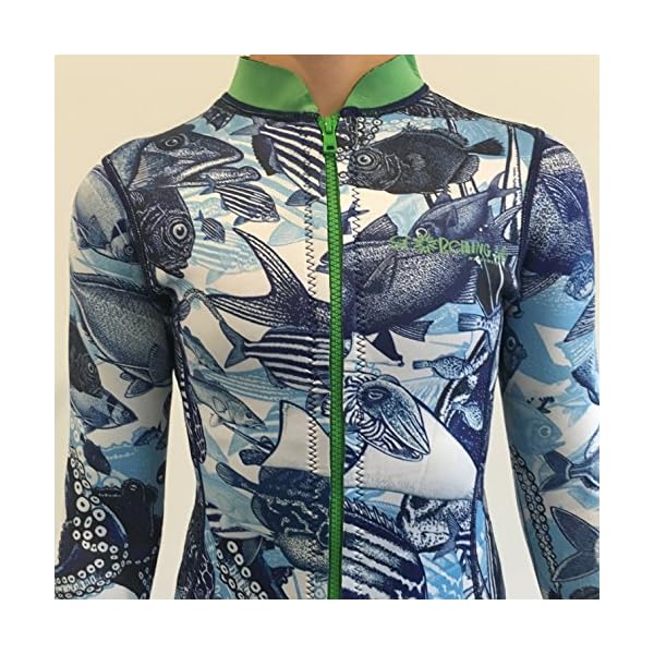 WETSUIT-JACKET-for-WATERSPORTS-ULTRA-STRETCH-DOUBLE-LAYERED-LUXURIOUS-BOUTIQUE-DESIGNS-FOR-KIDS-YOUTH-6-14yrs-FISH-design