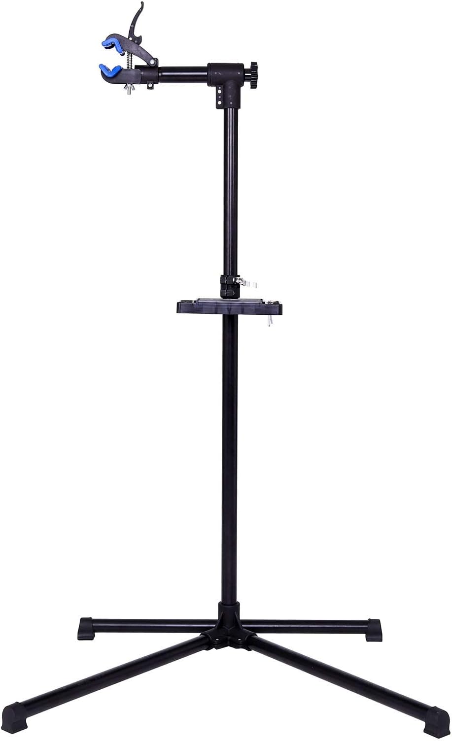 dibea BR00445 Bicycle Mounting Stand with Tool Tray, Height-Adjustable 100-150 cm, Maximum Load 30 kg, Rotatable 360°