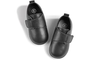 Sonsage Infant Baby Boys Girls Oxford Shoes PU Leather Loafers Flats Non-Slip Unisex Classic Moccasins Rubber Soft Sole Newborn Toddler Walking School Uniform Wedding Dress Shoe