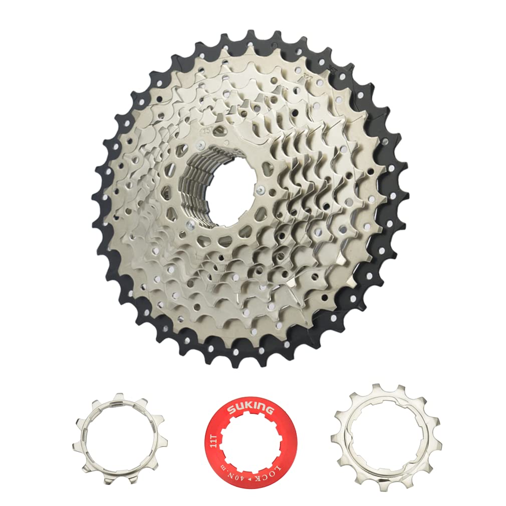 CYSKY 10 Speed Cassette 10Speed 11-36 Cassette Fit for Mountain Bike, Road Bicycle, MTB, BMX, Sram Sunrace Shimano ultegra xt (Light Weight)