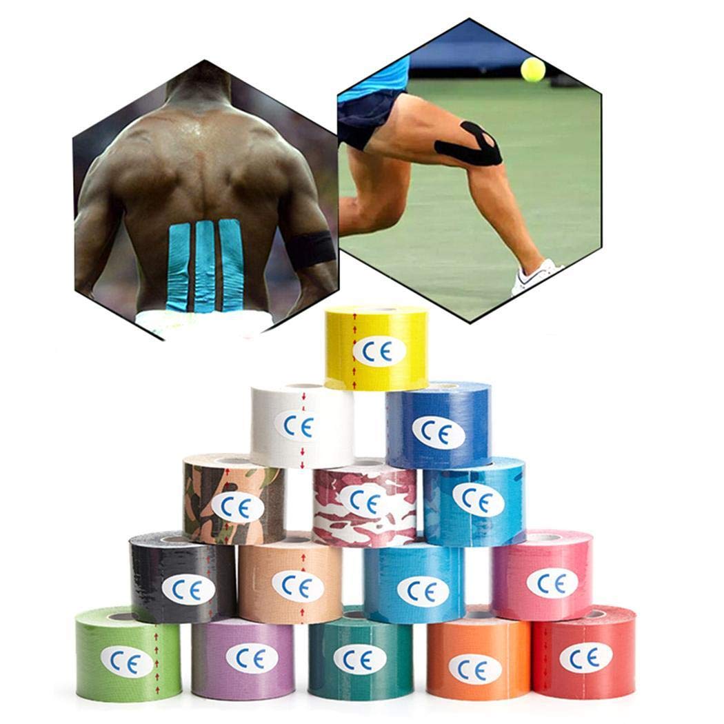 Piokikio 5cm Muscle-Adhesive Elastic Sports Tape Self-Adhesive Bandage Hand & Wrist Braces