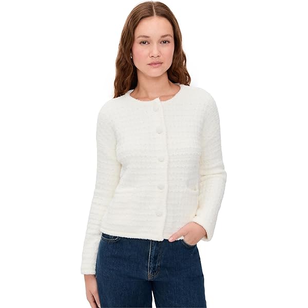 LilySilk 100% Merino Wool Shawl Collar Cardigan for Women Open