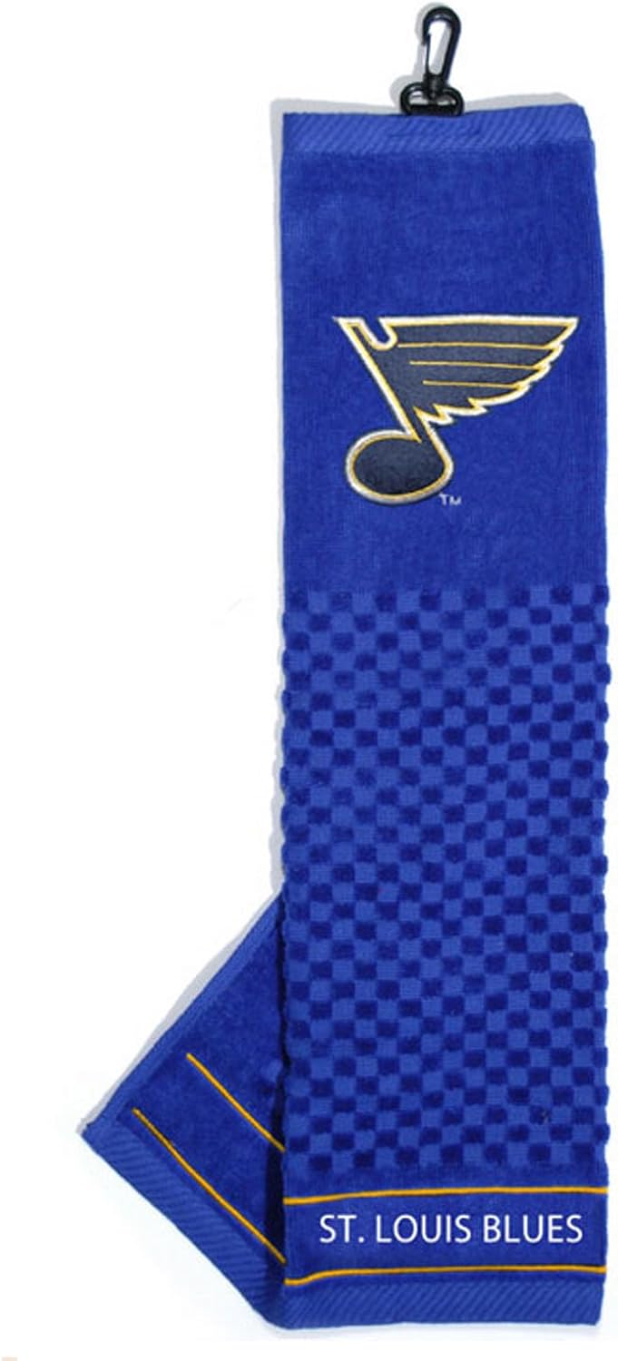Team Golf NHL St Louis Blues Embroidered Golf Towel, Checkered Scrubber Design, Embroidered Logo : Sports Fan Golf Towels : Sports & Outdoors