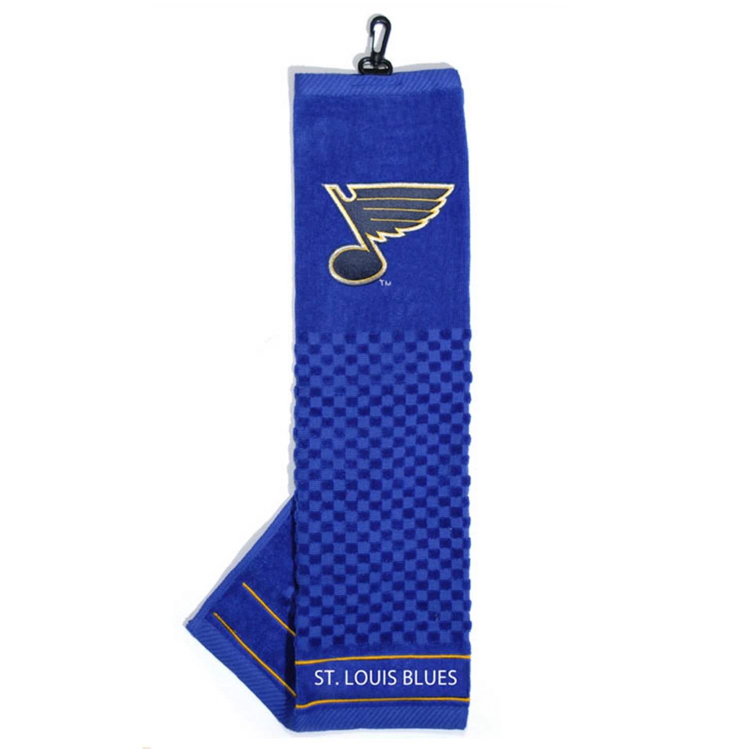 Team Golf NHL St Louis Blues Embroidered Golf Towel Embroidered Golf Towel, Checkered Scrubber Design, Embroidered Logo
