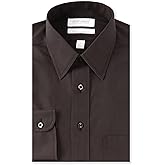 Gold Label Men's Wrinkle-Free Point Collar Dress Shirt, Regular Sizes | Non-Iron, Full Fit, Point Collar, Long Sleeve Dress Shirts with Chest Pocket