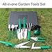 Garden Tools Set-10 Pieces Gardening Tools Set with Carrying Case-Gardening Gifts Tool Set Garden Trowel Shovel Rake Pruner Shears Weeder Sprayer-Vegetable Herb Garden Hand Tools Gifts for Womenthumb 2