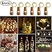 STYDDI 6 Pack 15 LEDs 2.4 Ft/28 inch Warm White Wine Bottle Cork String Lights - Silver Wire Starry Light Battery Powered lights for Christmas, Bottle DIY, Wedding, Party Decoration, Living Room