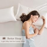 Vielit Satin Pillowcase 2 Pack 50x75cm for Hair & Skin Care Beige view 5