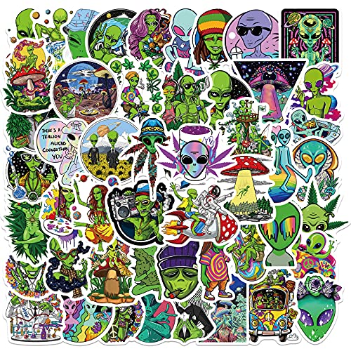 200 PCS Funny Weed Stickers for Adults, Cool Marijuana Stickers Pack, Waterproof Vinyl Stickers for Hydro Flask Computer Water Bottles Laptop Skateboard Stickers Decals (200 pcs Weed Stickers)