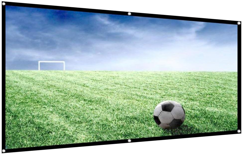 244 x 183 cm 4:3 motorised projector roll up screen with 276 cm profile, remote control for the cover engine blue