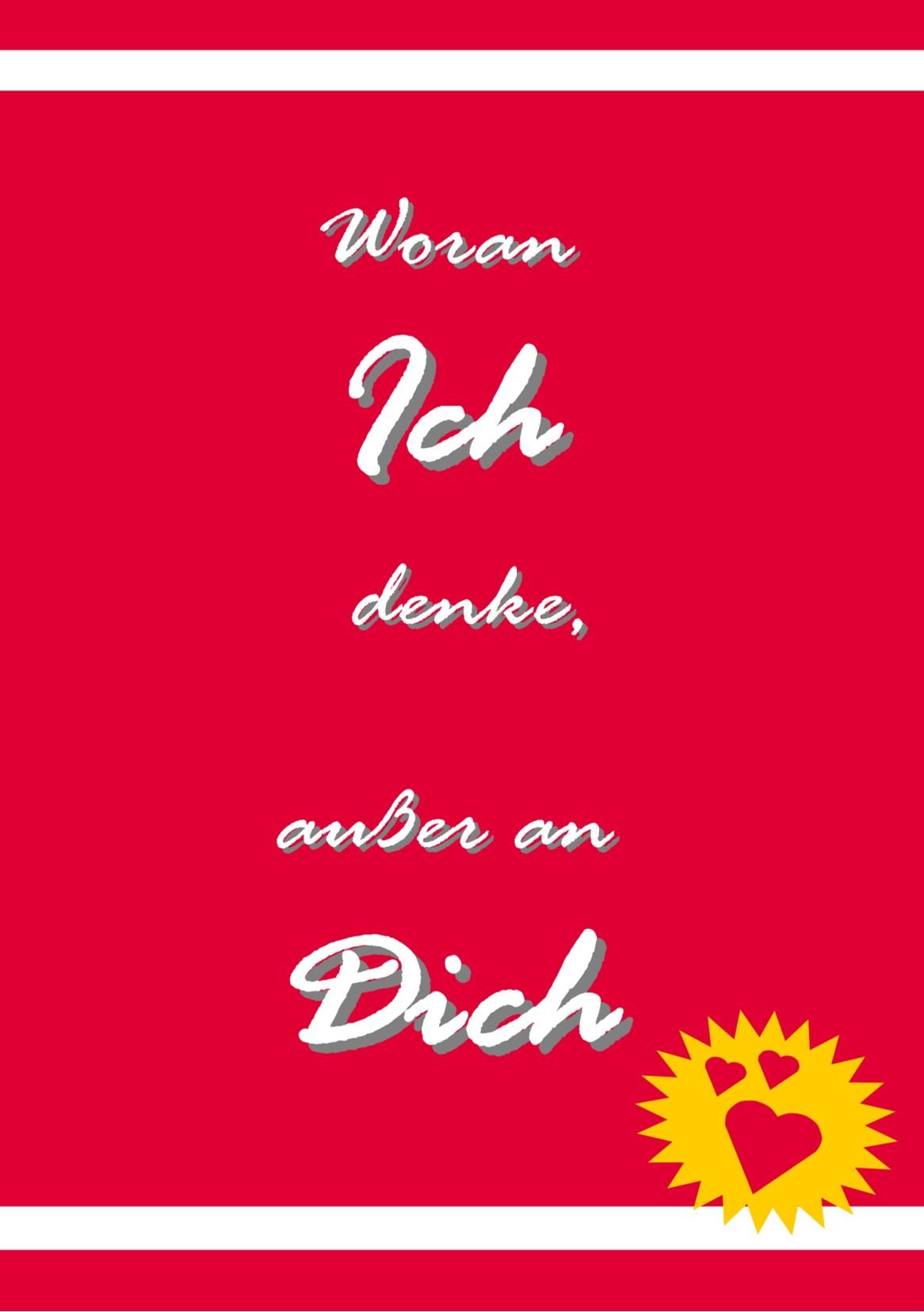 Valentinstagsgeschenk: Woran Ich denke, außer an Dich: Geschenkbuch für Liebende (A5)