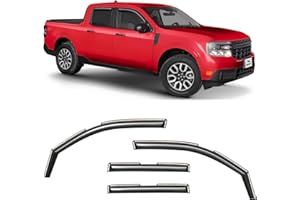 Voron Glass in-Channel Extra Durable Rain Guards for Ford Maverick 2022-2026, Window Deflectors, Vent Window Visors, 4 Pieces