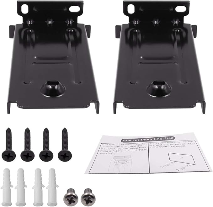 1 Pair of Soundbar Wall Mount Bracket for LG SPP5BW SK8 SK8Y SP7Y