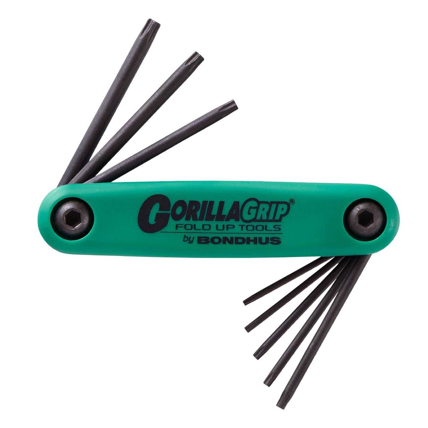 Bondhus 12632 Gorillagrip 8Pc TX6-TX25 TF8S, Green, Sizes: T6-T10, T15, T20, T25