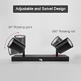 Dehobo Ceiling Light Spotlight Bar Matt Black GU10 2 Way Adjustable view 2