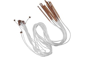 BAFOVY Extra Long Crochet Hooks Set Bamboo Knitting Needles 12Pcs Tunisian Hooks for Carpets Shawls and Blankets