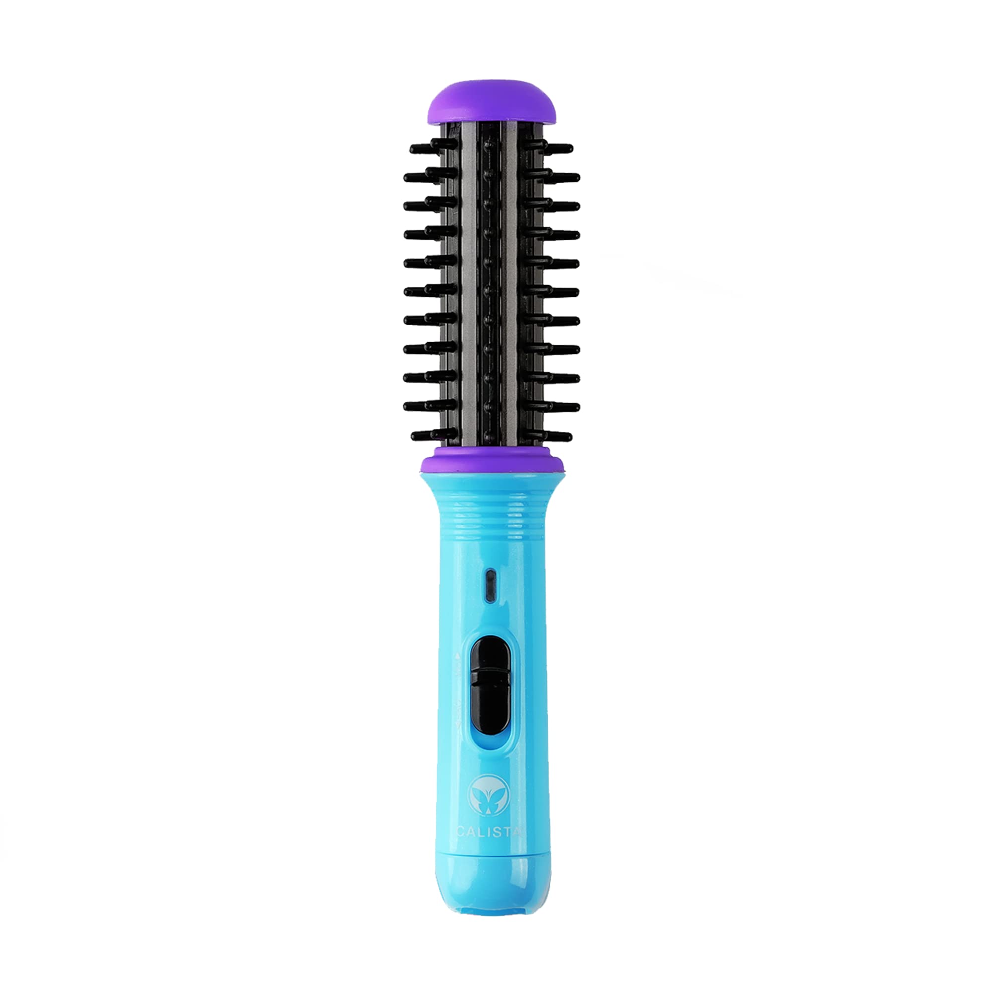 Photo 1 of CALISTA GoGo Mini Heated Round Brush | Curl, Touch-Up, De-Frizz, Smooth, and Style Hair with Mini 7” Styling Tool | Heats to 365°F | Perfect Travel Tool | Dual Voltage (Berry Burst)