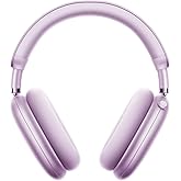 Wireless Headphones Bluetooth Headphones Active Noise Cancelling Over-Ear Head-Phones with Microphones, 24 Hours Playtime, HiFi Audio Adjustable Headset for iPhone/Android/Samsung - Purple