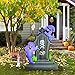 Halloween Inflatable Decorations, ZALALOVA 4.5Ft Halloween Inflatable Ghosts and Tombstones Blow Up Outdoor Halloween Decorations Internal Blue LED Light Halloween Holiday Decorations Home Yard Garden