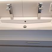 Design Waschbecken 100cm zur Wandmontage oder als Aufsatzwaschbecken