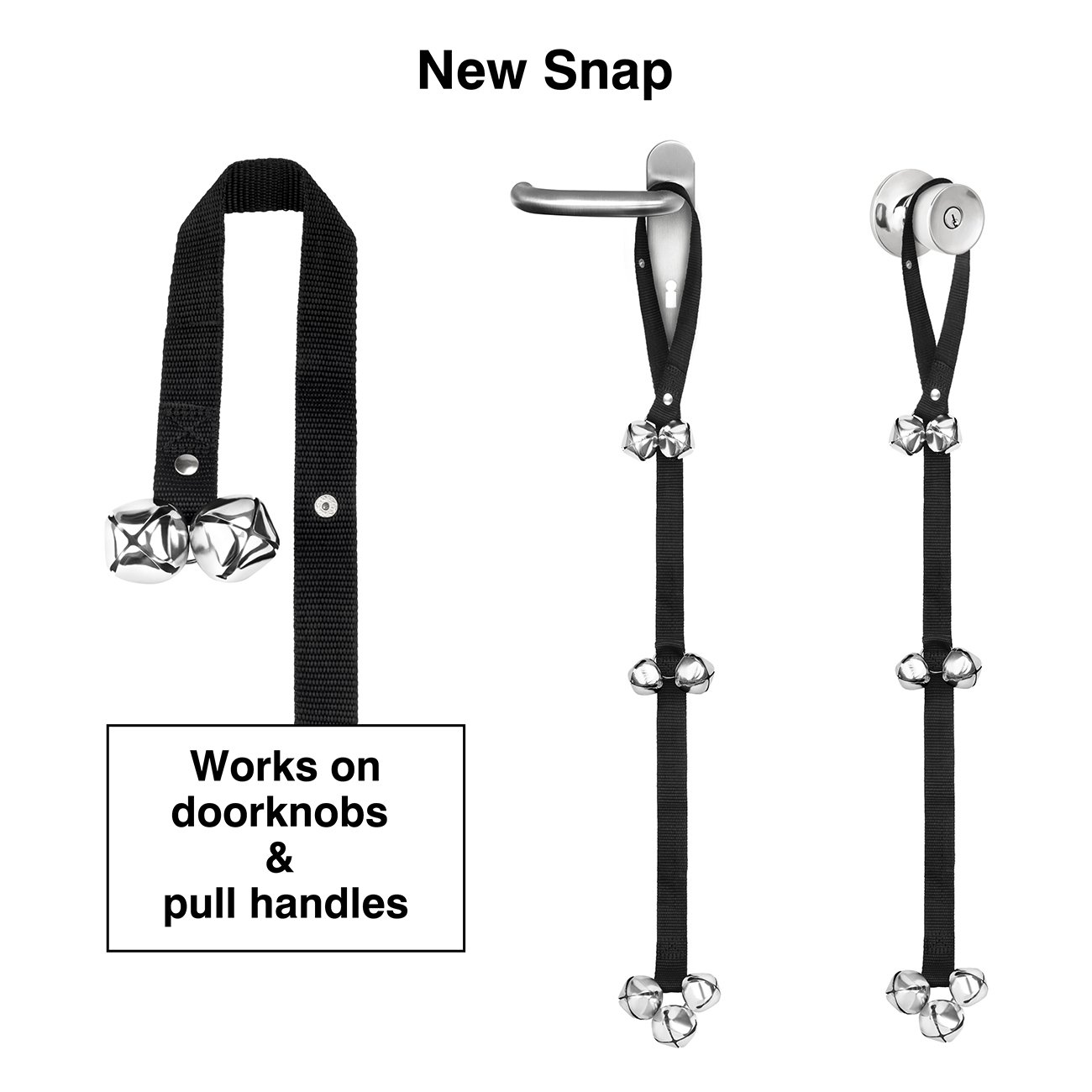 FOLKSMATE Dog Doorbells for Potty Training 2 Pack Potty Bells with 7 Extra Loud Bells Adjustable for Dog Training, Housebreaking