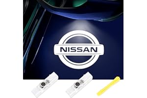 No Fade Verkoy Door Light Logo Compatible with Nissan - Welcome Lights Accessories for Terra/Altima/Maxima/Armada/Titan/Quest/Pathfinder Series-2pcs