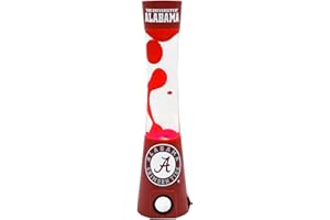 Sporticulture NCAA Alabama Crimson Tide 16.5" Magma Lamp with Built-in Speaker & Standard Outlet Connection - Ideal Fan Gifts & Home or Office Decoration