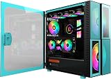 EGEN E-ATX PC Computer Case Water-Cooled Gaming Office Host Glass Side ARGB Fans view 2