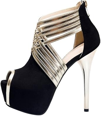 fashion peep toe bandage pumps